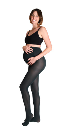 Mamsy - Zwangerschapspanty 60den - groen S  | MILD zwangerschapsboetiek - zwangerschapskleding bij Mechelen