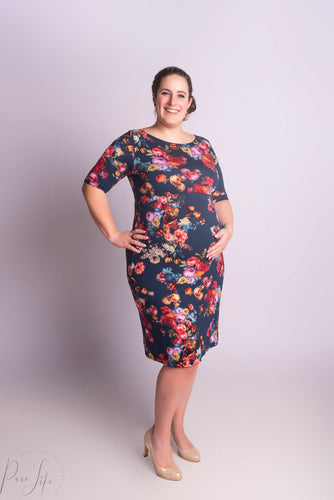 Tiffany Rose - Anna Shift Dress (midnight garden) 44-46  | MILD zwangerschapsboetiek - zwangerschapskleding bij Mechelen