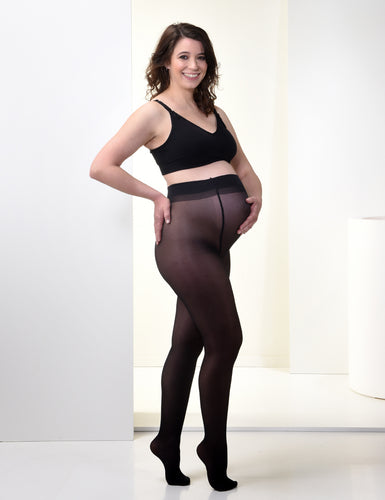 Mamsy - Zwangerschapspanty 20den - zwart XL  | MILD zwangerschapsboetiek - zwangerschapskleding bij Mechelen