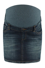 Afbeelding in Gallery-weergave laden, Love2wait - Skirt jeans dark wash  | MILD zwangerschapsboetiek - zwangerschapskleding bij Mechelen
