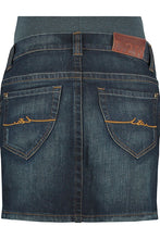 Afbeelding in Gallery-weergave laden, Love2wait - Skirt jeans dark wash  | MILD zwangerschapsboetiek - zwangerschapskleding bij Mechelen
