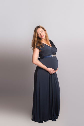Tiffany Rose - Francesca maxi dress nightshadow blue 40-42  | MILD zwangerschapsboetiek - zwangerschapskleding bij Mechelen