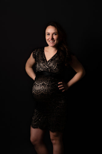 Tiffany Rose - Imogen shift dress black 38-40 & 44-46  | MILD zwangerschapsboetiek - zwangerschapskleding bij Mechelen