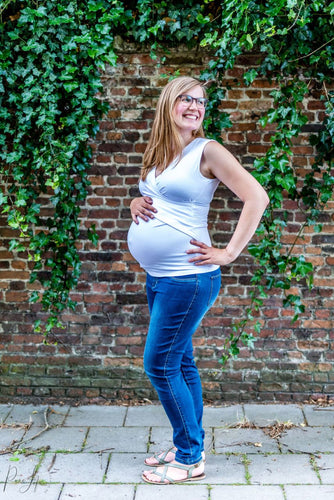 Ripe Maternity - Embrace nursing tank white  | MILD zwangerschapsboetiek - zwangerschapskleding bij Mechelen