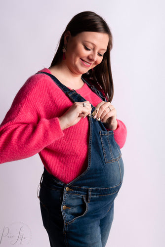 Ripe Maternity - Denim overalls indigo S  | MILD zwangerschapsboetiek - zwangerschapskleding bij Mechelen