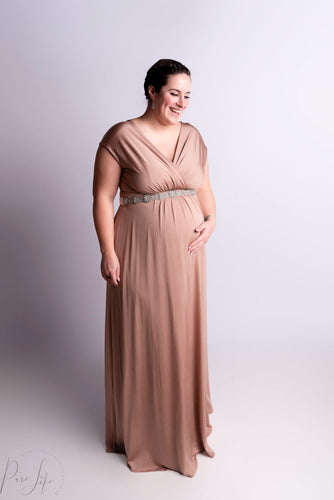 Tiffany Rose - Francesca maxi dress blush  | MILD zwangerschapsboetiek - zwangerschapskleding bij Mechelen