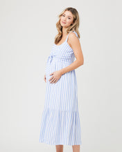 Afbeelding in Gallery-weergave laden, Ripe Maternity - Lynn stripe nursing dress sky blue  | MILD zwangerschapsboetiek - zwangerschapskleding bij Mechelen
