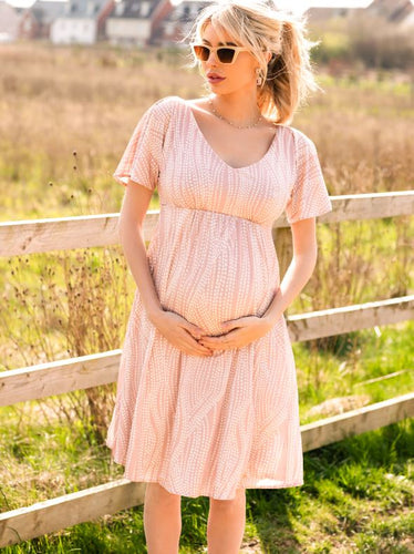 Tiffany Rose - Kimono dress Dotty pink 38-40  | MILD zwangerschapsboetiek - zwangerschapskleding bij Mechelen